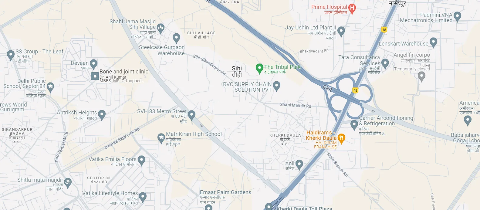 Map showing our Business Bay, Dubai office location